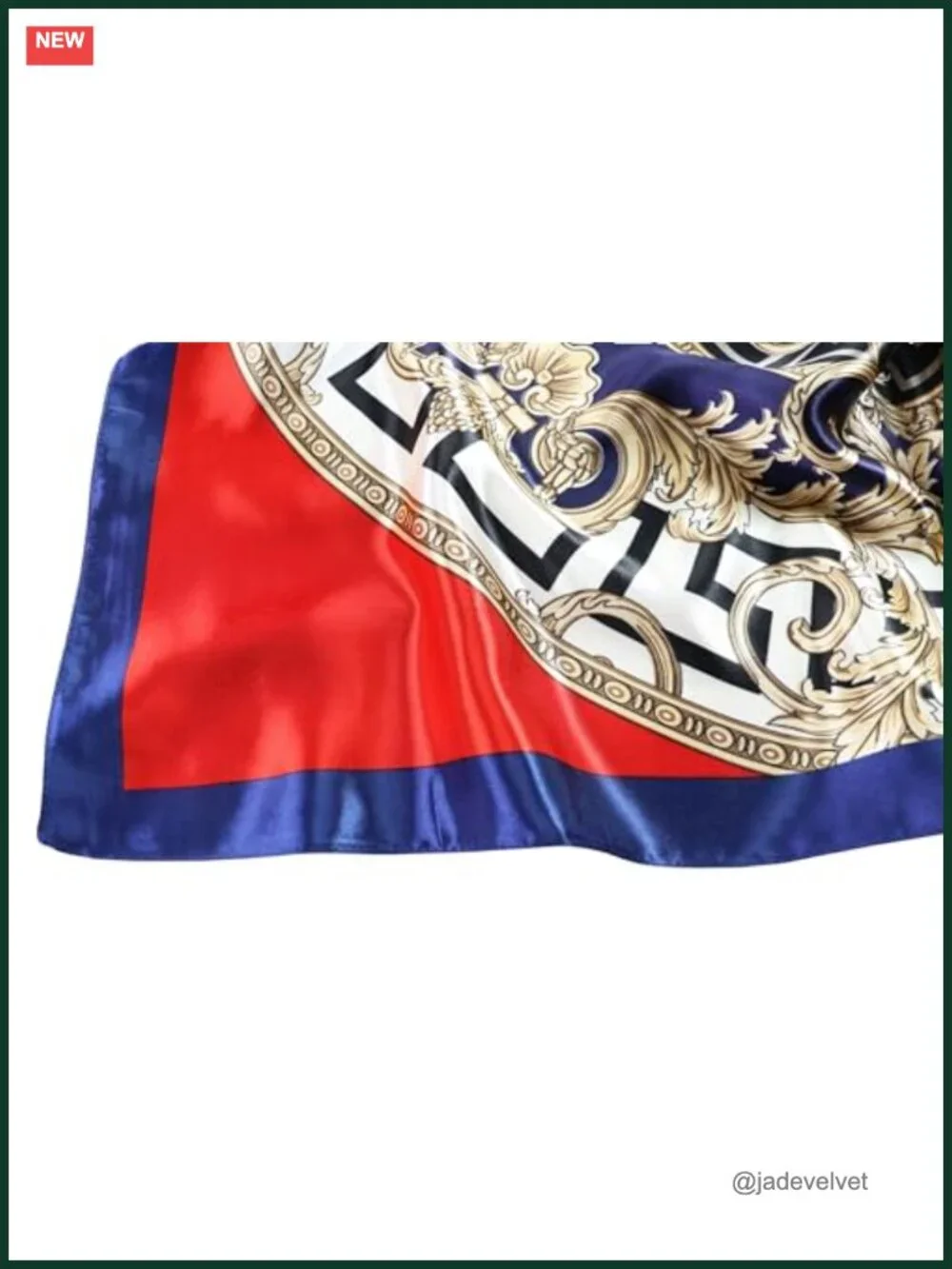 Silk Feel Satin Head Scarf for Women, 35x35 in Square Bandana, Hair Wrap